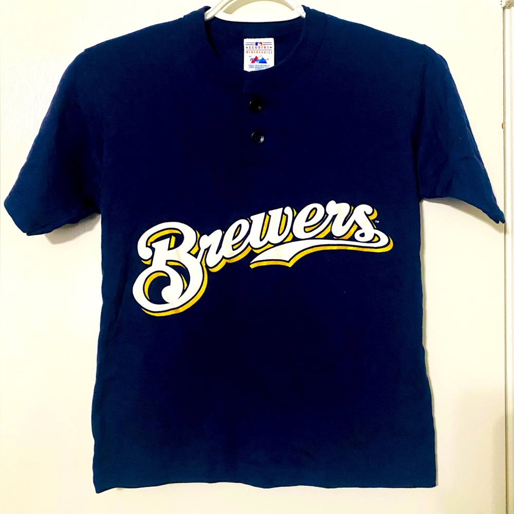 NEW KIDS Brewers Navy Blue T-Shirt
